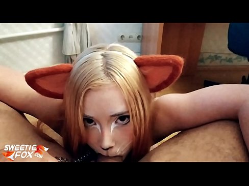 ❤️ Kitsune waxay liqaysaa dick oo afkeeda ku dhufatey Porno Guri ❌️